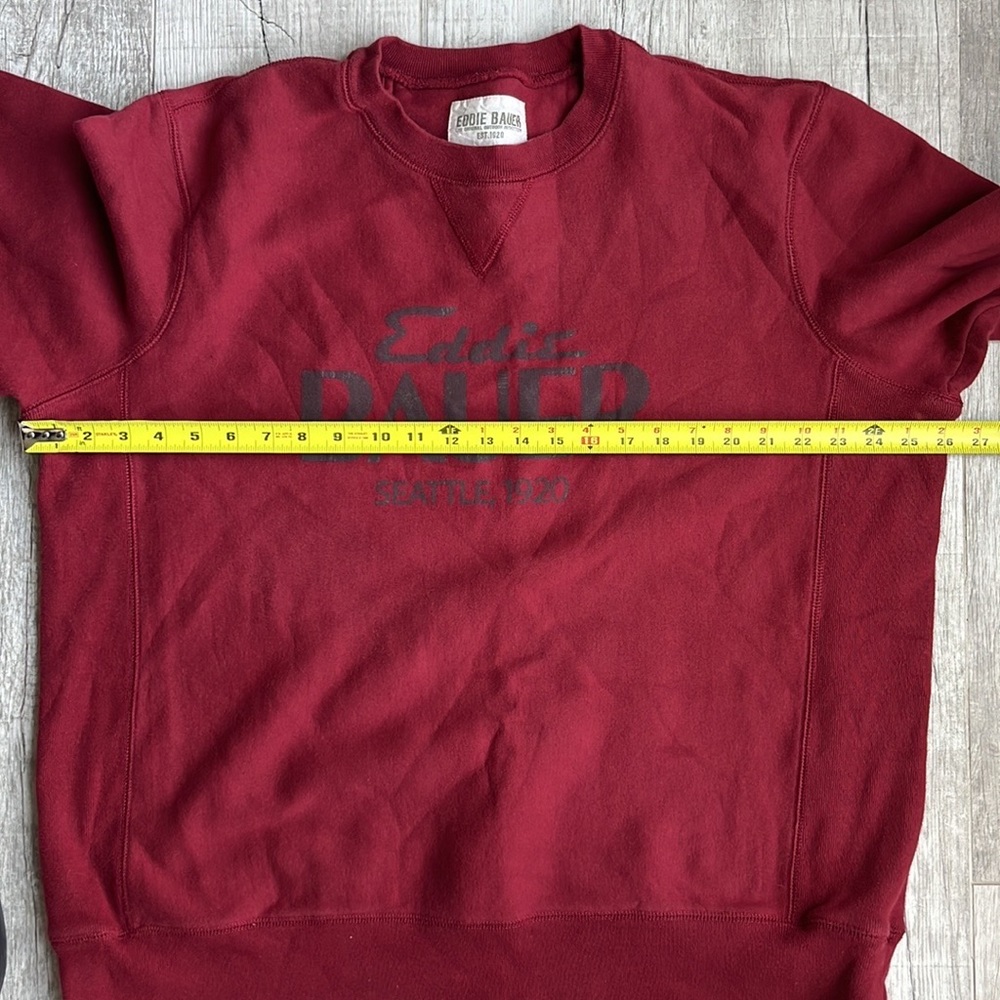 Eddie Bauer Crewneck Size:‎ XXL Color: Maroon - Picture 5 of 7